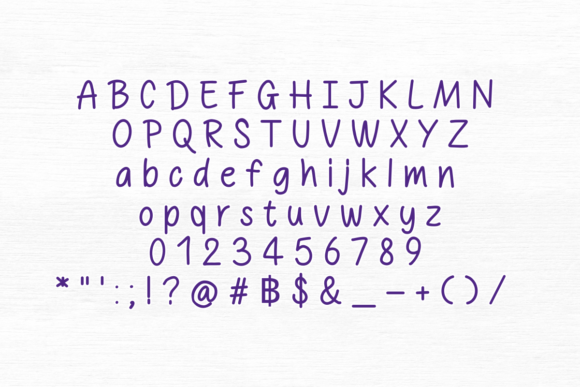 Note Book Font PNG with transparent background - Preview 1