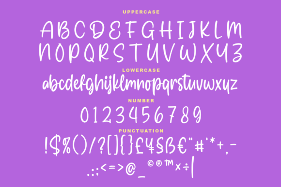 Purple Squad Font PNG with transparent background - Preview 6