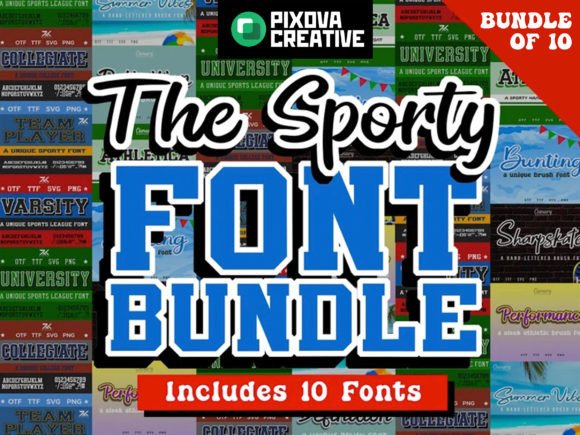 Sport Bundle Serif Font By Pixova Creative