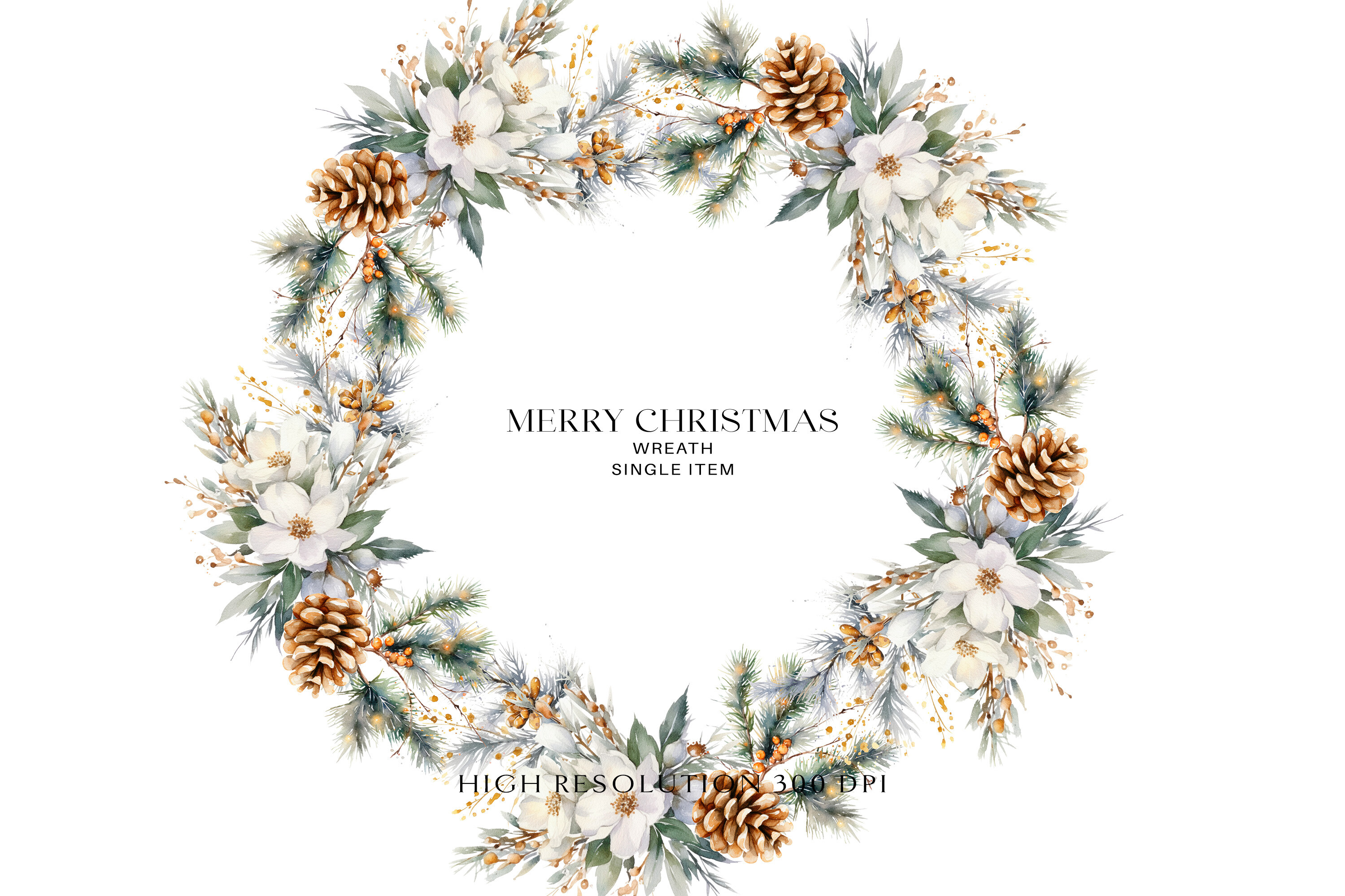 Watercolor Christmas Clipart Collection - photo 4