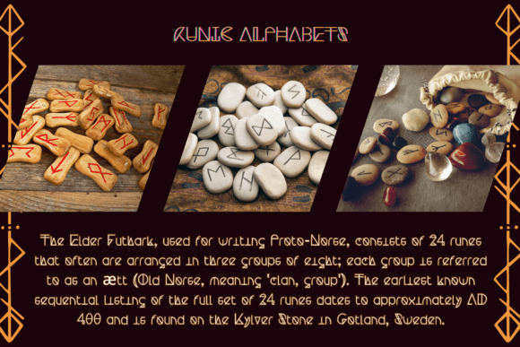 Ancient Ink Font PNG with transparent background - Preview 2