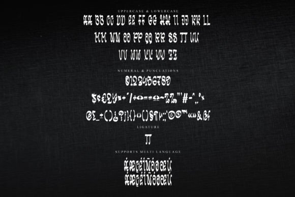 Backmark Font PNG with transparent background - Preview 5