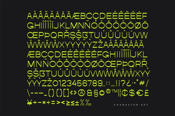Borland Font - Preview 1