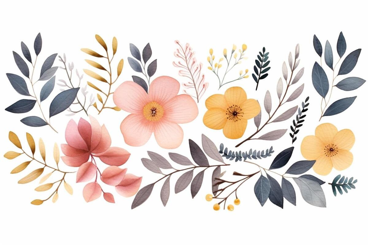 Botanical Sketches Graphic by Ranya Art Studio · Creative Fabrica