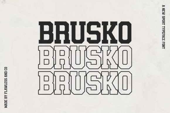 Brusko Font - Preview 3