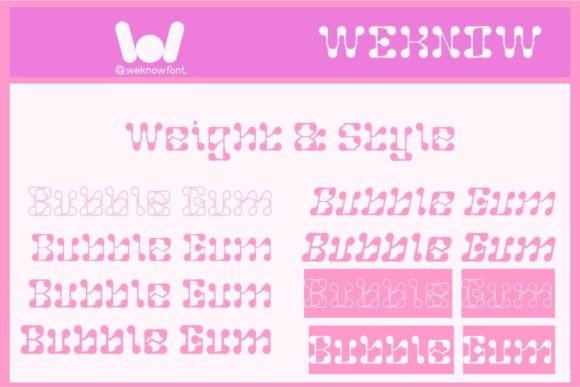 Bubble Gum Font - Preview 6