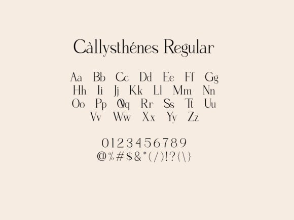 Callysthenes Font - Preview 3