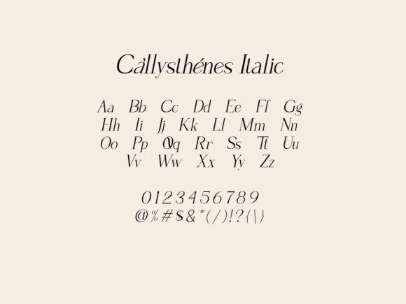Callysthenes Font - Preview 4