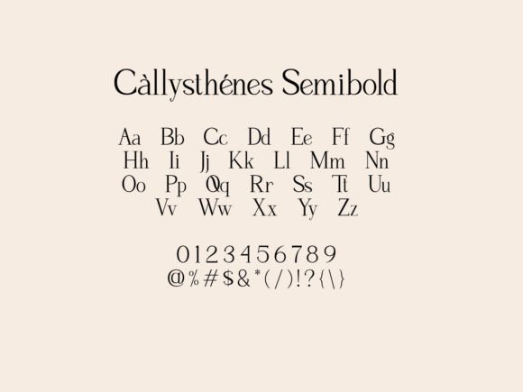 Callysthenes Font - Preview 6