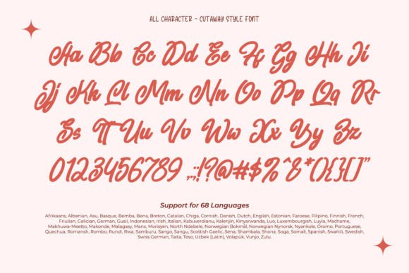 Cutaway Style Font - Preview 1