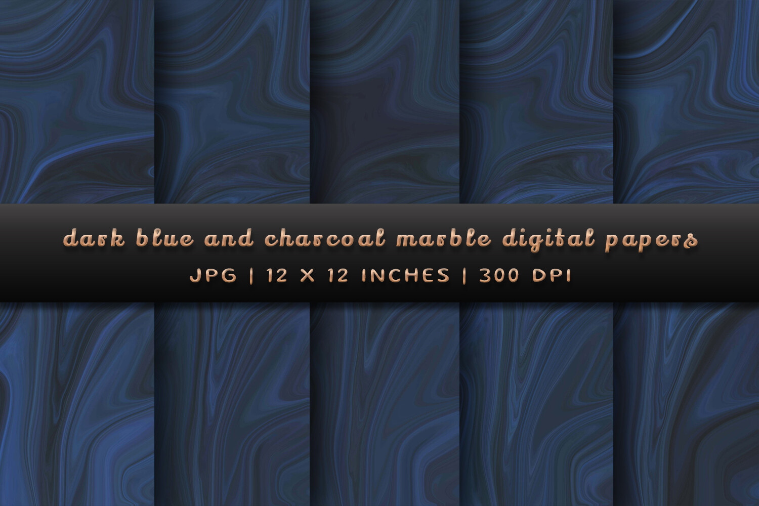 Dark Blue and Charcoal Marble Graphic by Pugazh Logan · Creative Fabrica