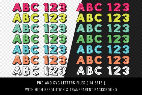 Dotted Rainbow Font - Preview 3