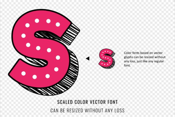 Dotted Rainbow Font - Preview 4