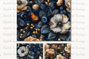 Flowers Digital Paper Seamless Patterns Graphic by StylishFantazy ...