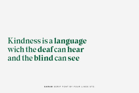 Garam Font - Preview 5