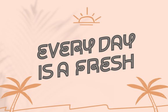 Glary Sun Font - Preview 2