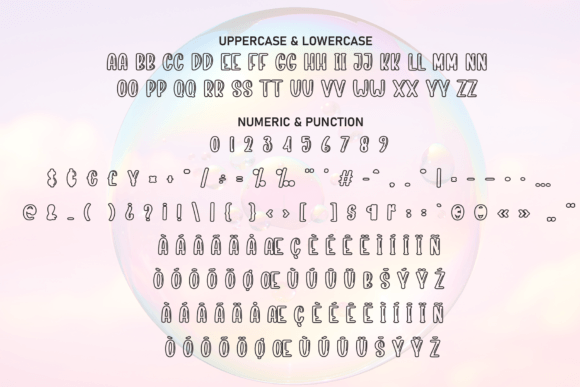 Glowing Bubbles Font - Preview 6