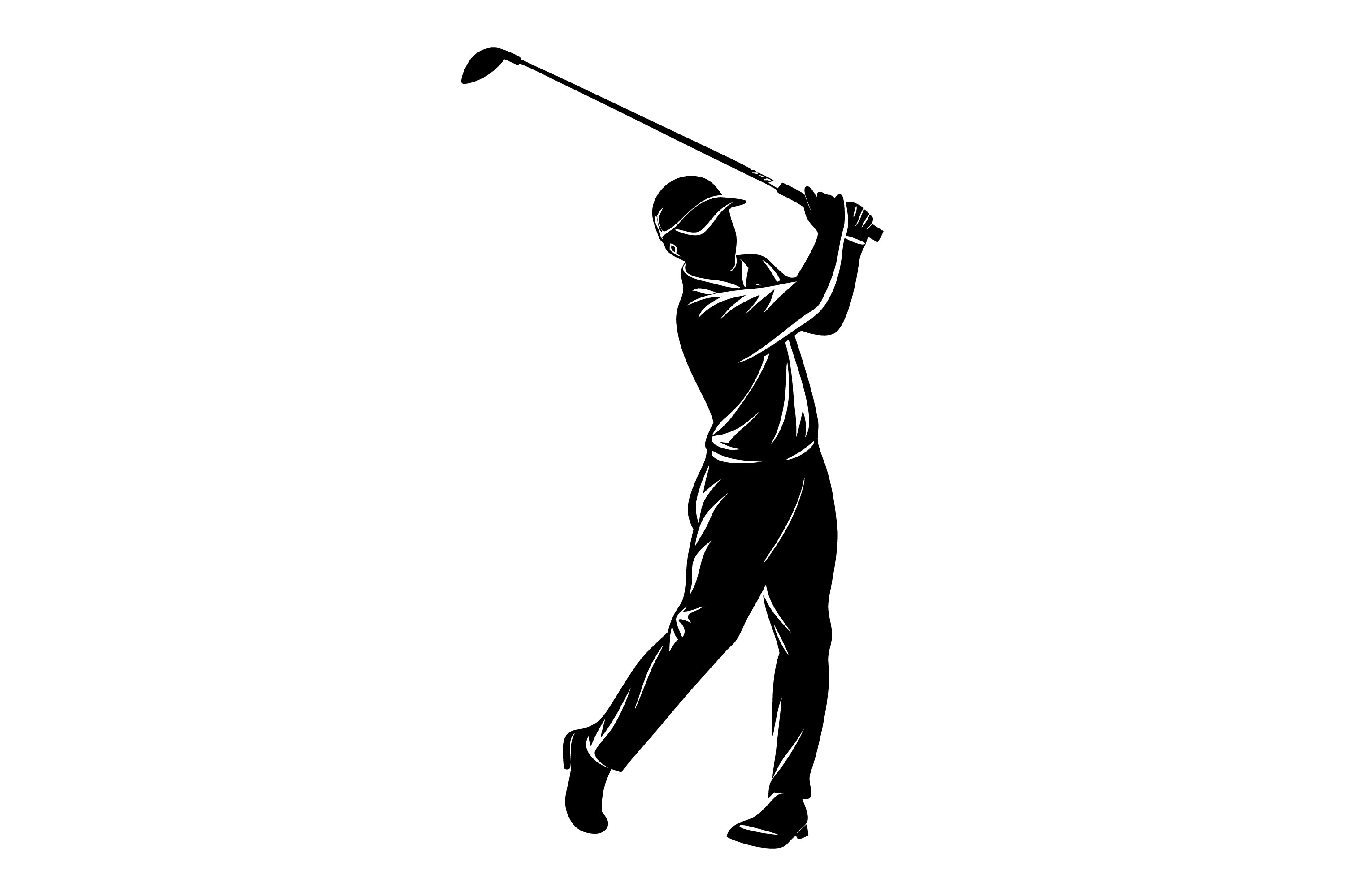 Golf Player Silhouette Vector Graphic by farjanafim · Creative Fabrica