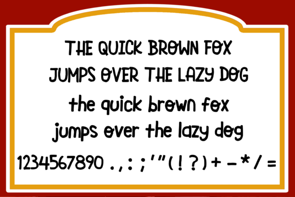 Ketchup Foodie Font PNG with transparent background - Preview 3