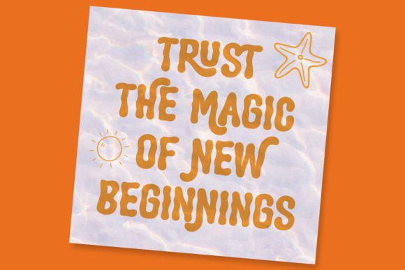 Louvey Brown Font PNG with transparent background - Preview 1