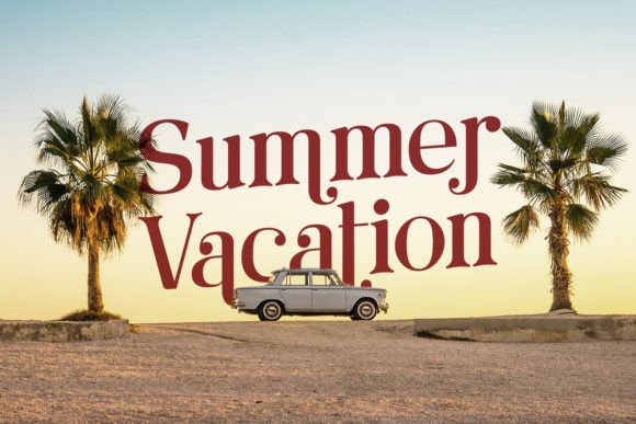 Magical Beach Font PNG with transparent background - Preview 3