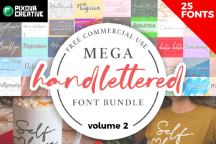 Mega Handlettered Vol. 2 Font by Pixova Creative · Creative Fabrica