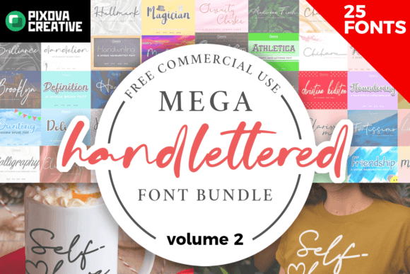 Mega Handlettered Vol 2 Fonts