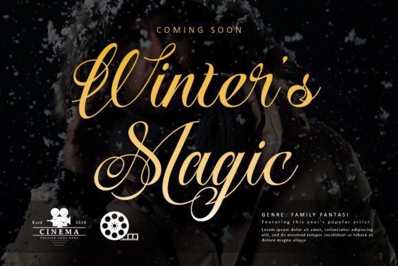 Mistletoe Magic Font PNG with transparent background - Preview 1