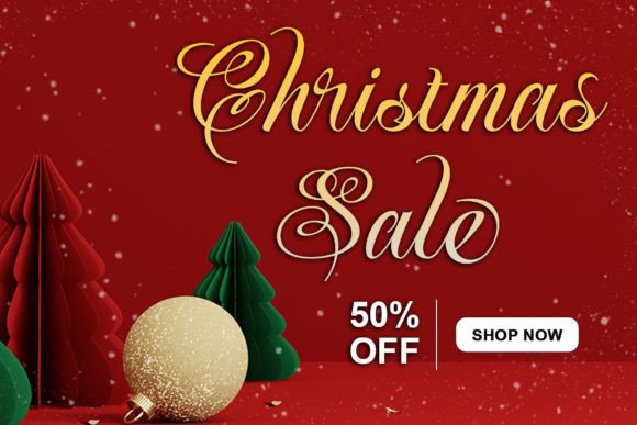 Mistletoe Magic Font PNG with transparent background - Preview 3