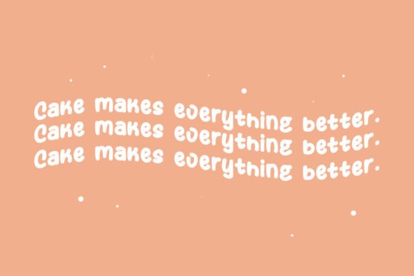 Moist Cakes Font PNG with transparent background - Preview 2