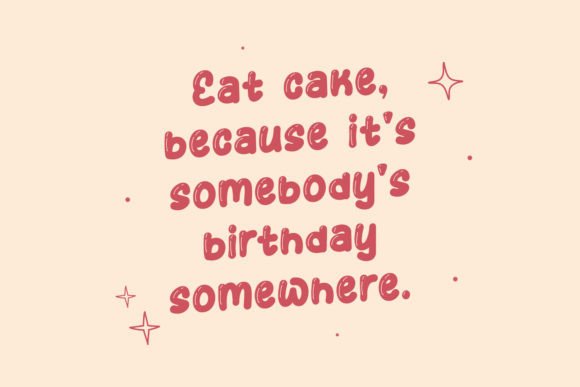 Moist Cakes Font PNG with transparent background - Preview 6