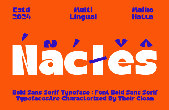 Nacles Font PNG with transparent background - Preview 5