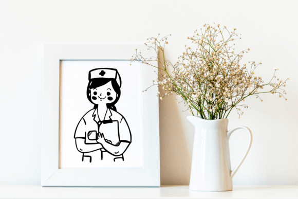 Nurse and Medical Font PNG with transparent background - Preview 5