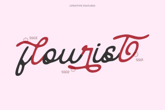 Opulent Floral Font PNG with transparent background - Preview 3