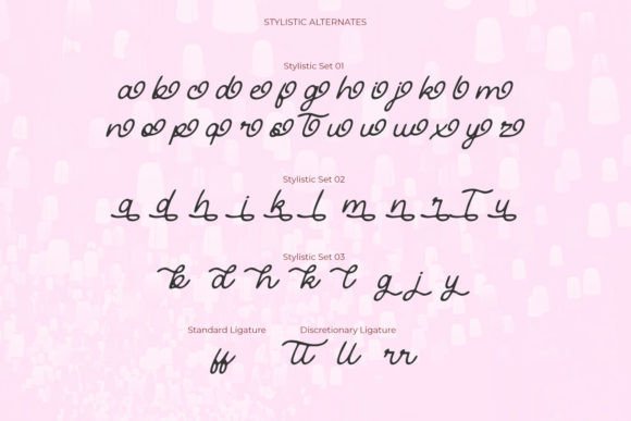 Opulent Floral Font PNG with transparent background - Preview 5