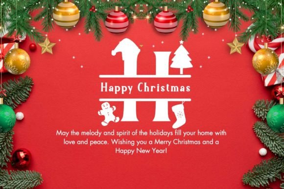 Royal Christmas Monogram Font PNG with transparent background - Preview 1