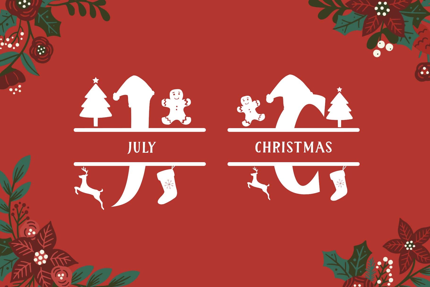 Royal Christmas Monogram Font - photo 3