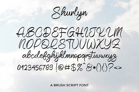 Shurlyn Font PNG with transparent background - Preview 5