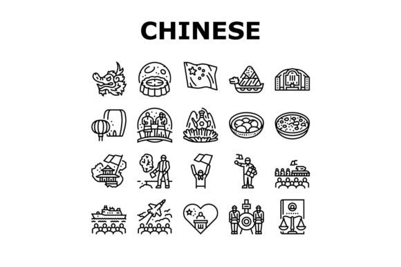 Chinese Holidays Year China New Icons Se