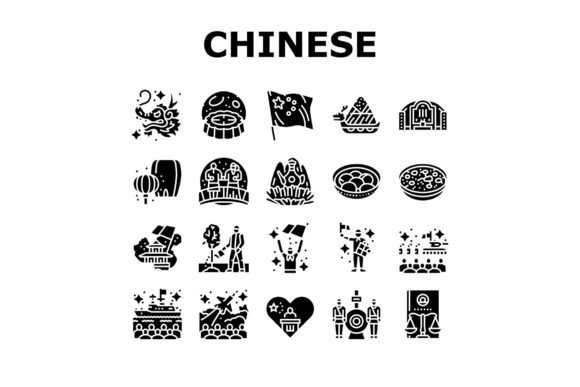 Chinese Holidays Year China New Icons Se