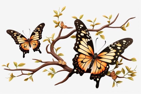 Butterfly Print Butterfly Art Illustration Artisanat Par Ranya Art Studio