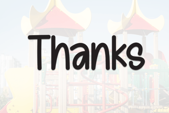 Childern Playground Font PNG with transparent background - Preview 6