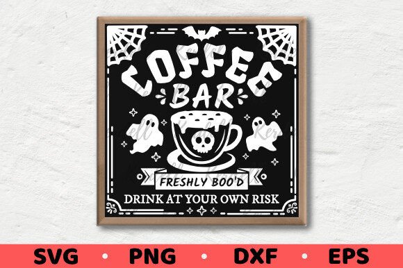 Coffee Bar Freshly Boo, Halloween Coffee