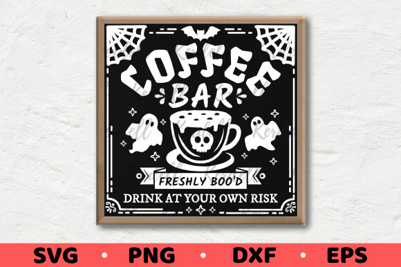 Coffee Bar Freshly Boo, Halloween Coffee