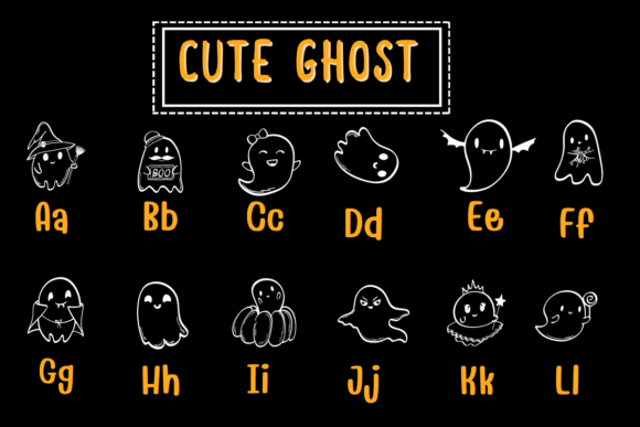 Cute Ghost Font - Preview 1
