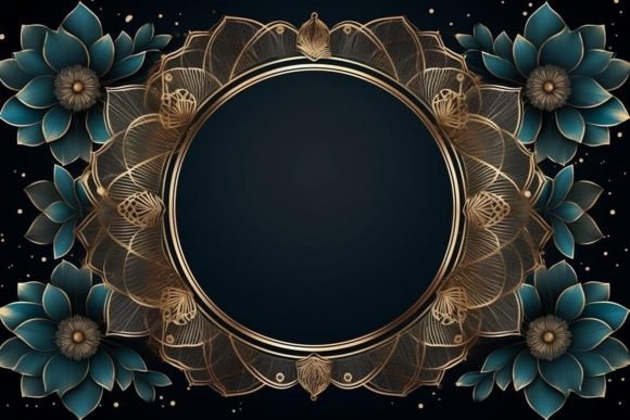 Graphic illustration Meditative design