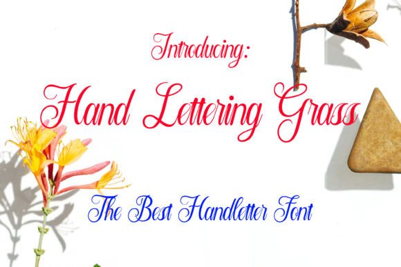 Hand Lettering Grass Font - Preview 4