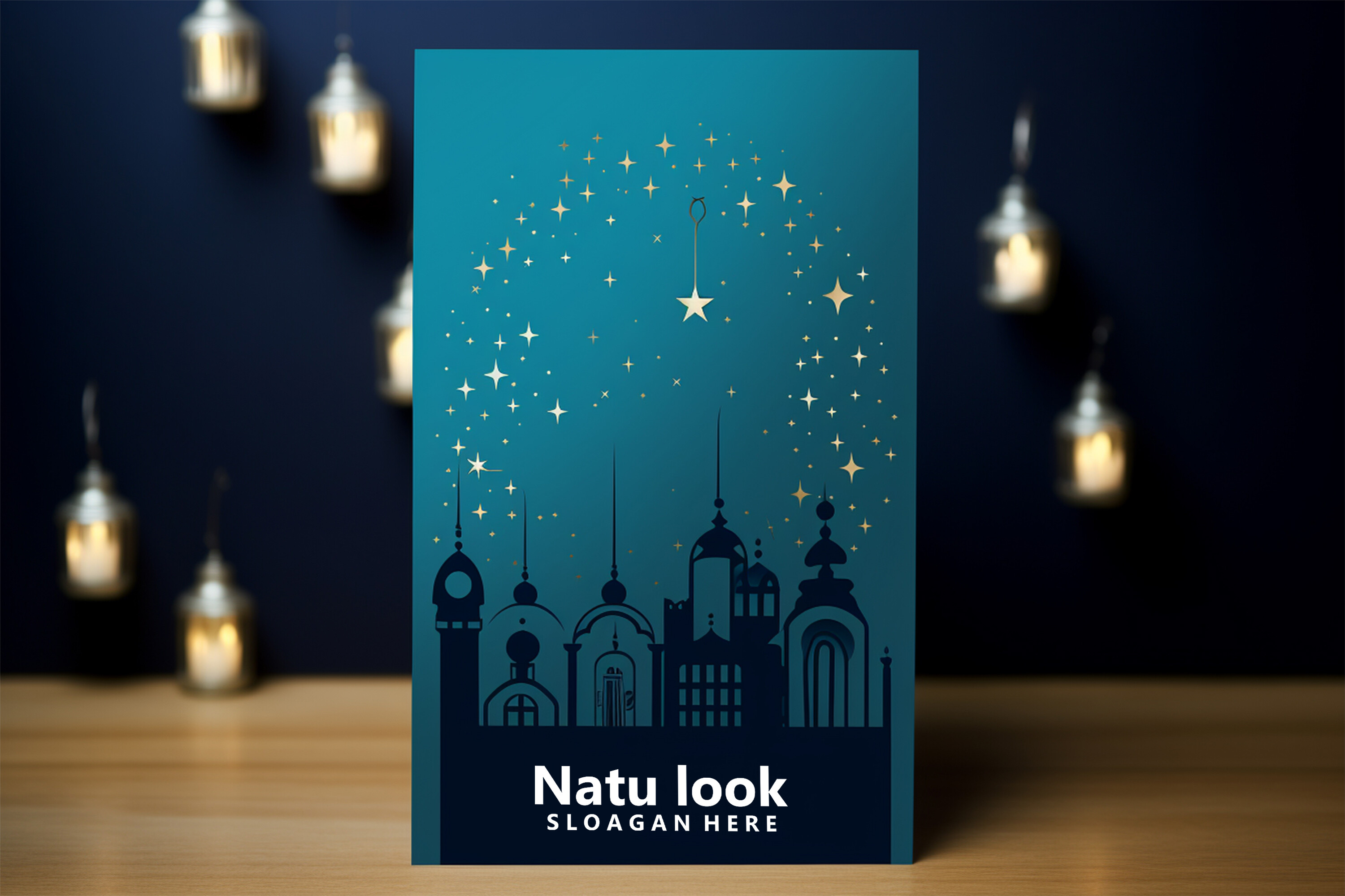 Islamic Card Mockup Graphic by Motin · Creative Fabrica