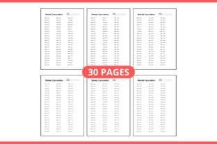 Mental Calculation Math Worksheet Graphic by svgstudiofiles · Creative ...