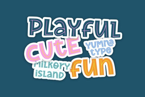 Milkory Island Font PNG with transparent background - Preview 2